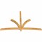 Ekena Millwork Davenport Rough Sawn Timber Gable Bracket, Western Red Cedar, 108"W x 72"H x 4"D x 4"F, 16/12 Pitch GBW108X72X0404DAV00RWR - alternate 2